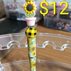 Sunflower Patterned Pen